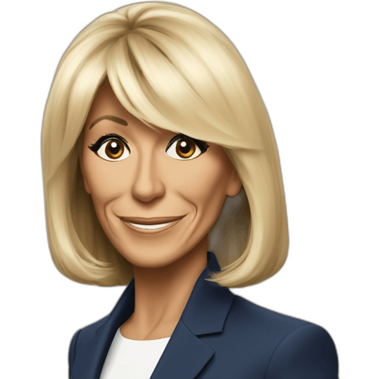 brigitte macron singe emoji