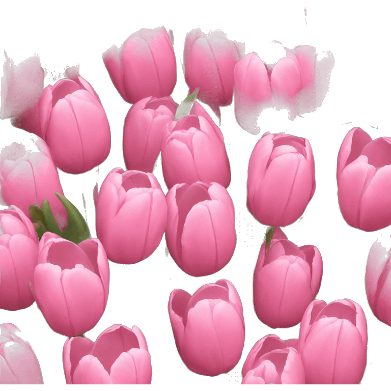 Pink tulips emoji