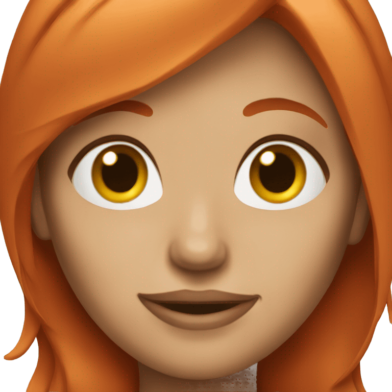 Red hair female  emoji