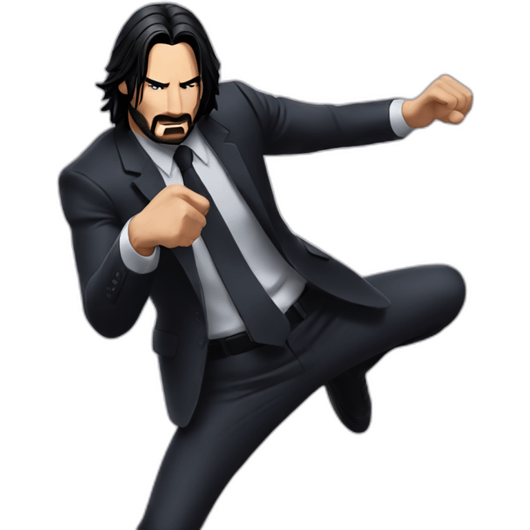 John wick hitting jojo pose emoji