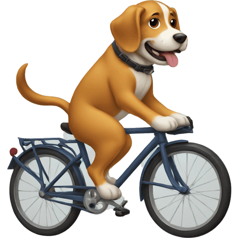 Dog on bike emoji