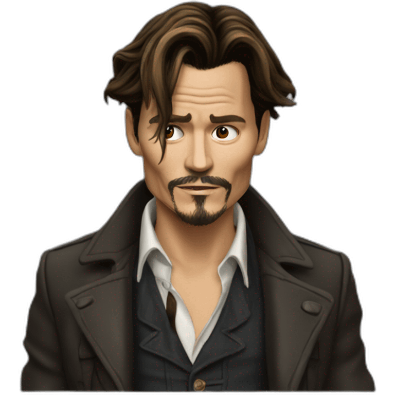 Jonny Depp qui pleure emoji