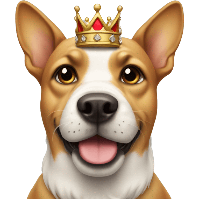 Dog with crown  emoji