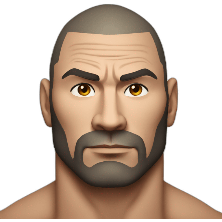 actor dave bautista serious emoji