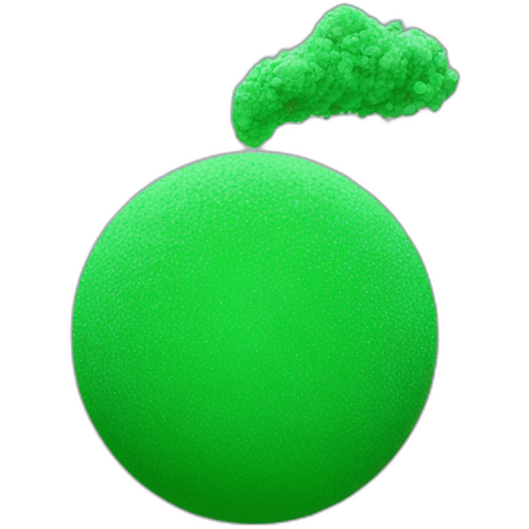 green powder ball emoji