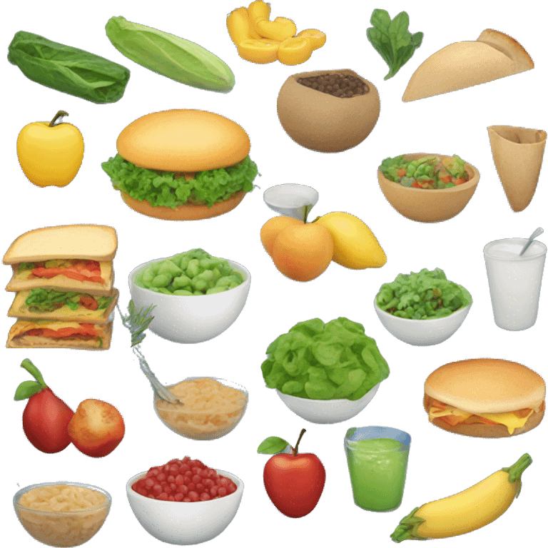 healthy food menu emoji