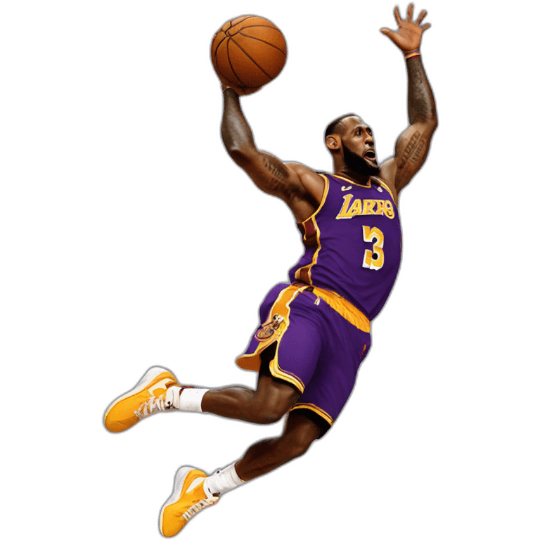 Lebron james dunk emoji