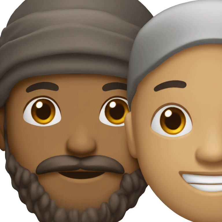 A Muslim has a beard emoji