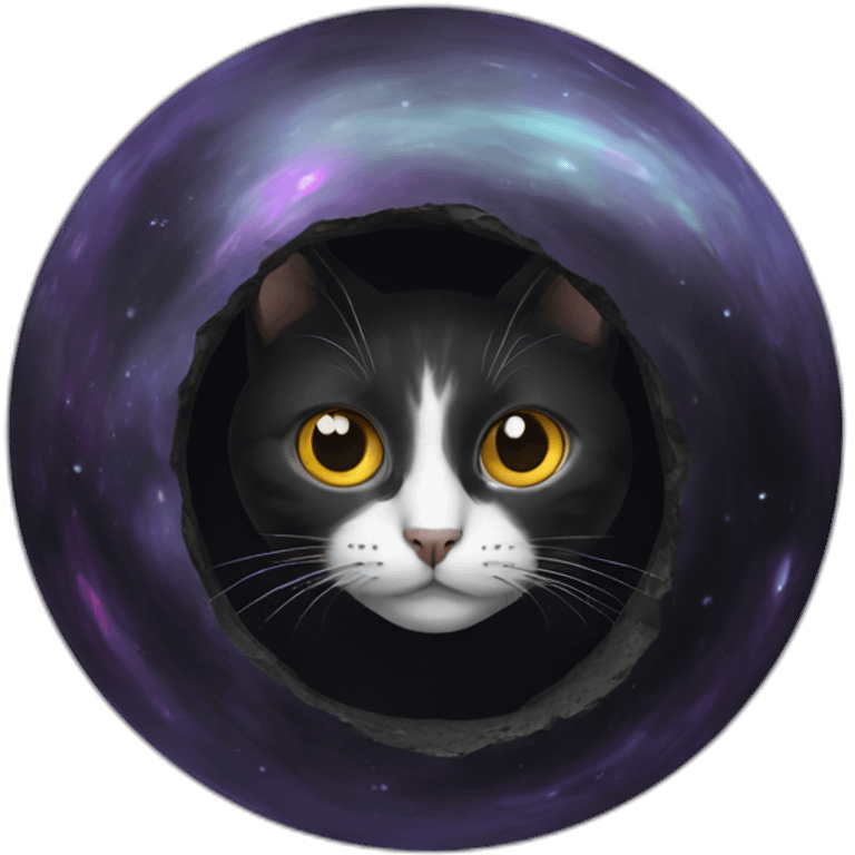 Cat’s black hole emoji