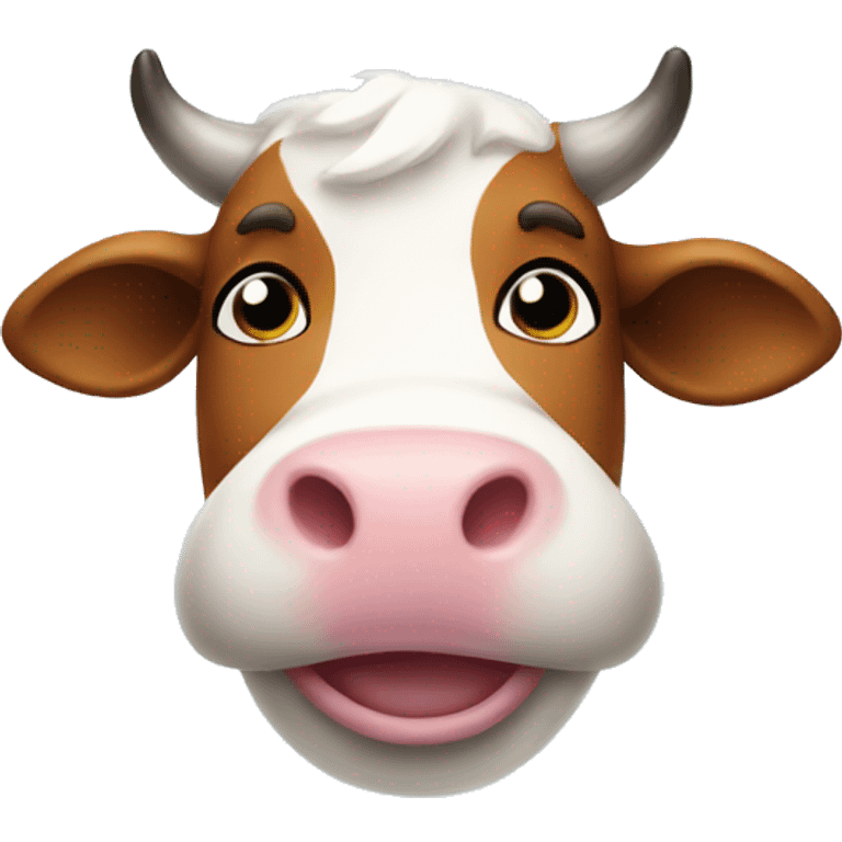 bubble cow smil emoji