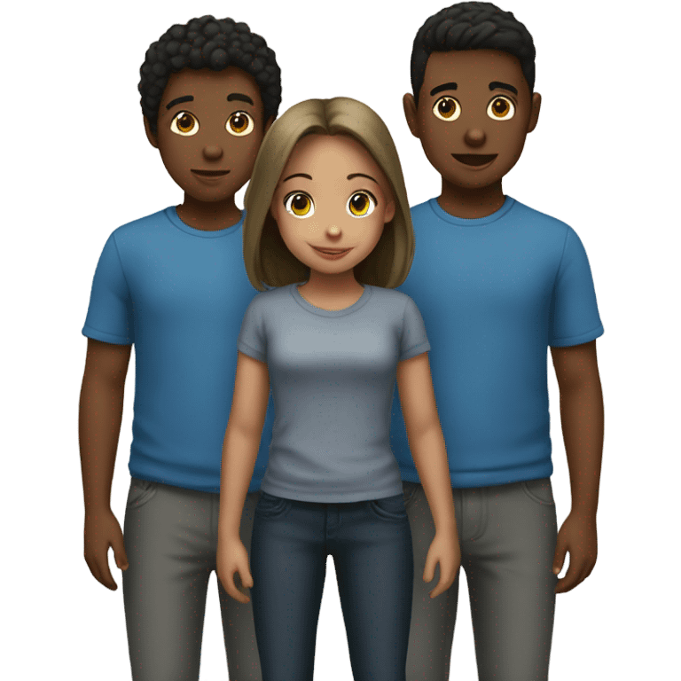 Girl and boys emoji