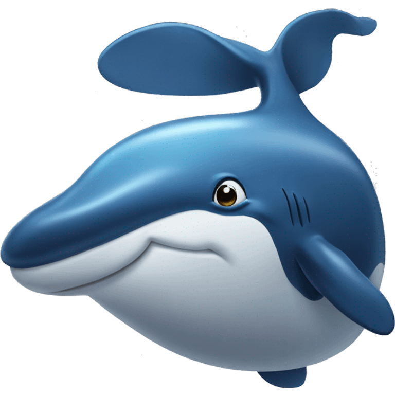 Whale says bye waves  emoji