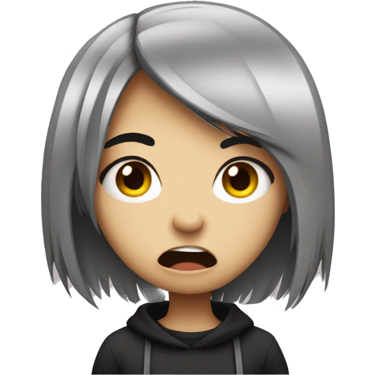 shocked emo girl emoji