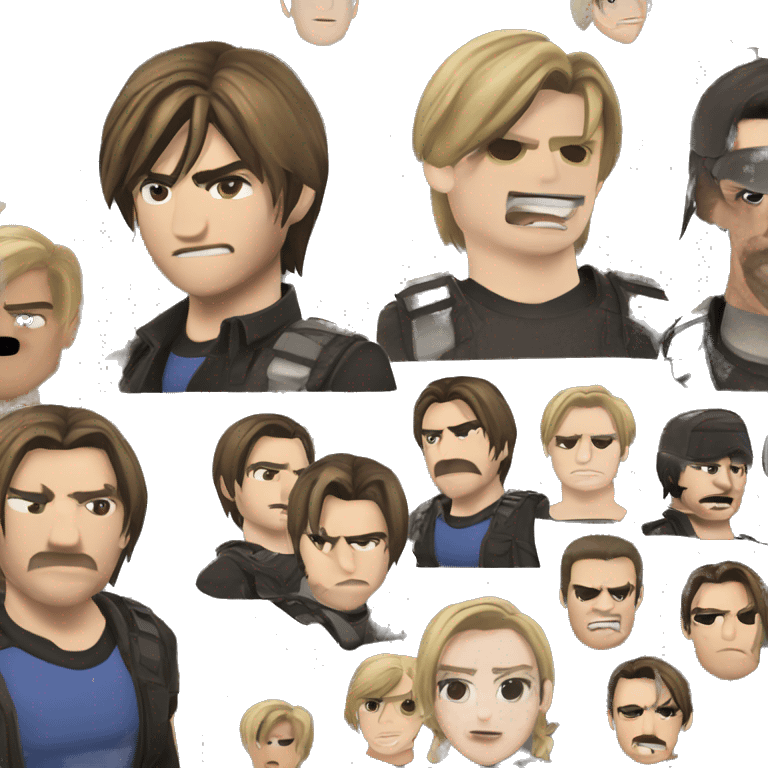 leon kennedy from resident evil emoji