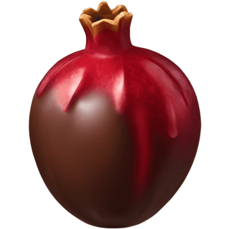 chocolate covered pomegranate emoji