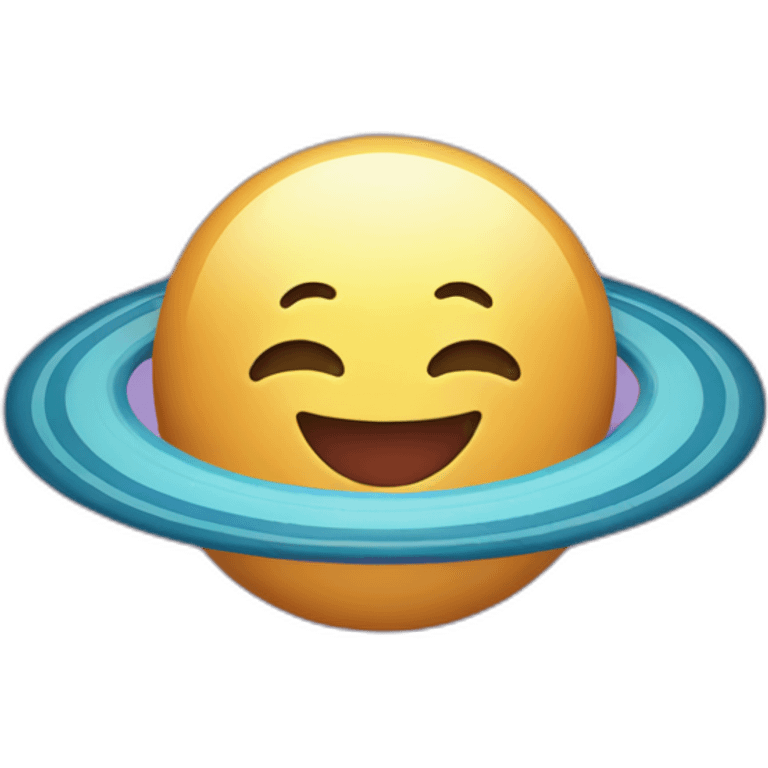 Happy Saturn emoji