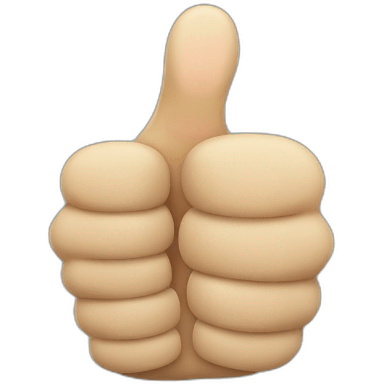 Hand with two thumbs, thumbs up emoji