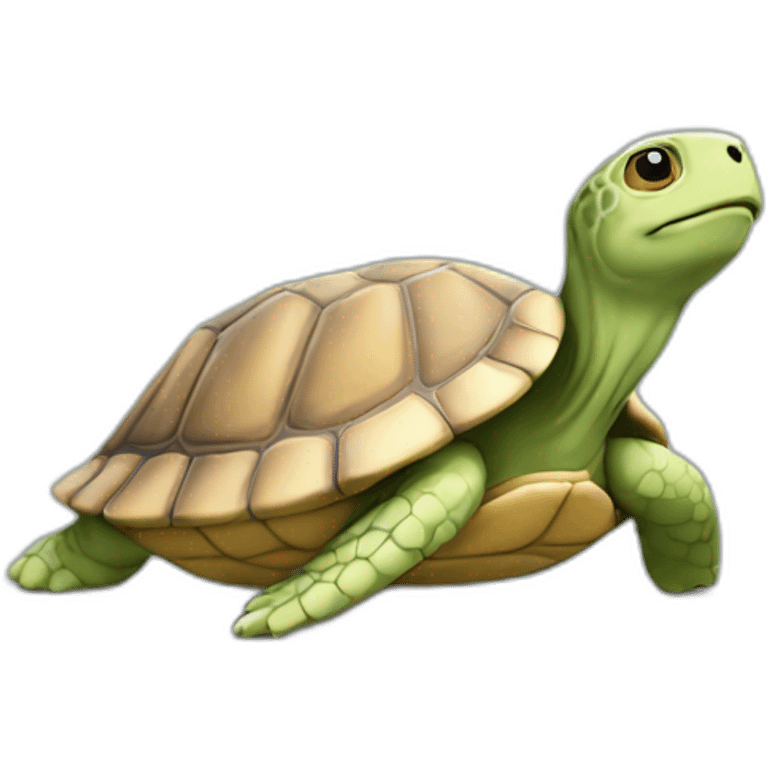 Tortue qui fume emoji