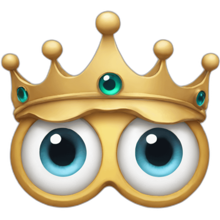 Eyed crown emoji