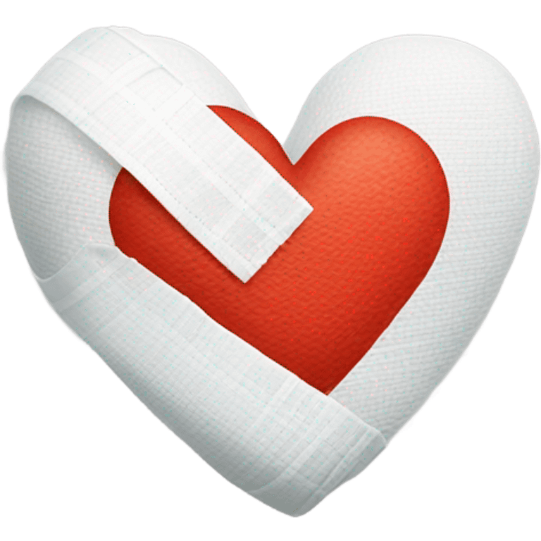 a heart with a bandage on it emoji