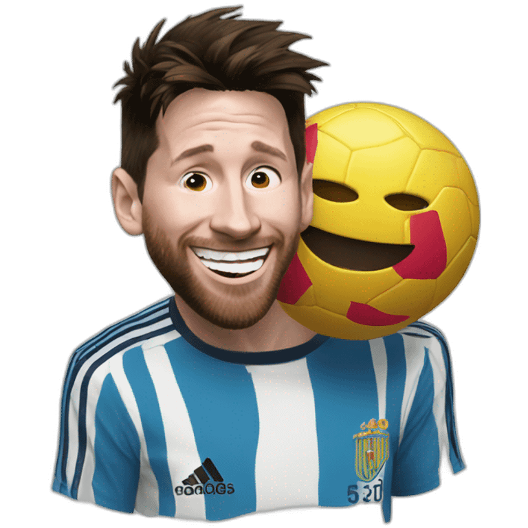 messi laughing  emoji