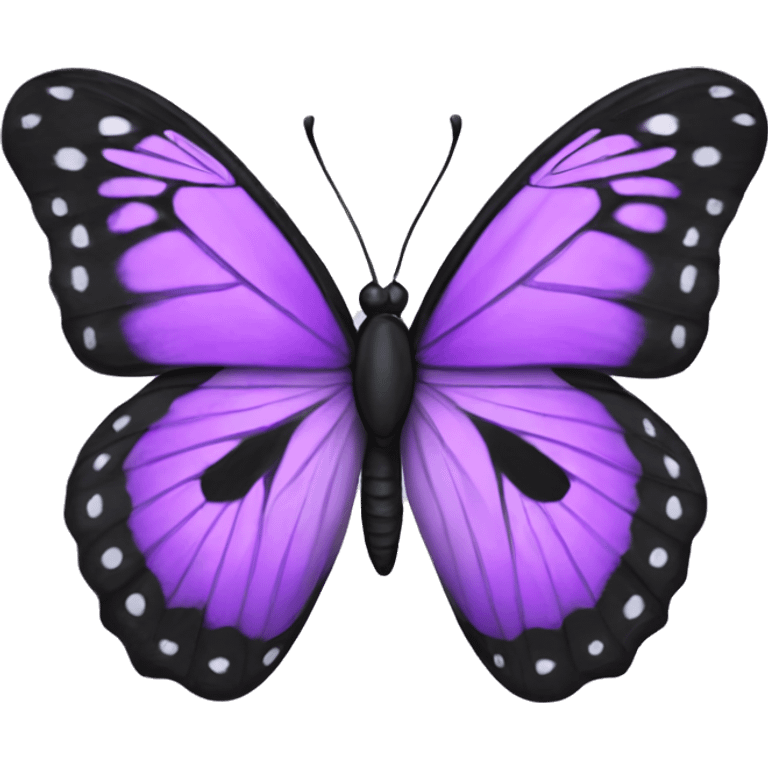 purple and black butterfly emoji