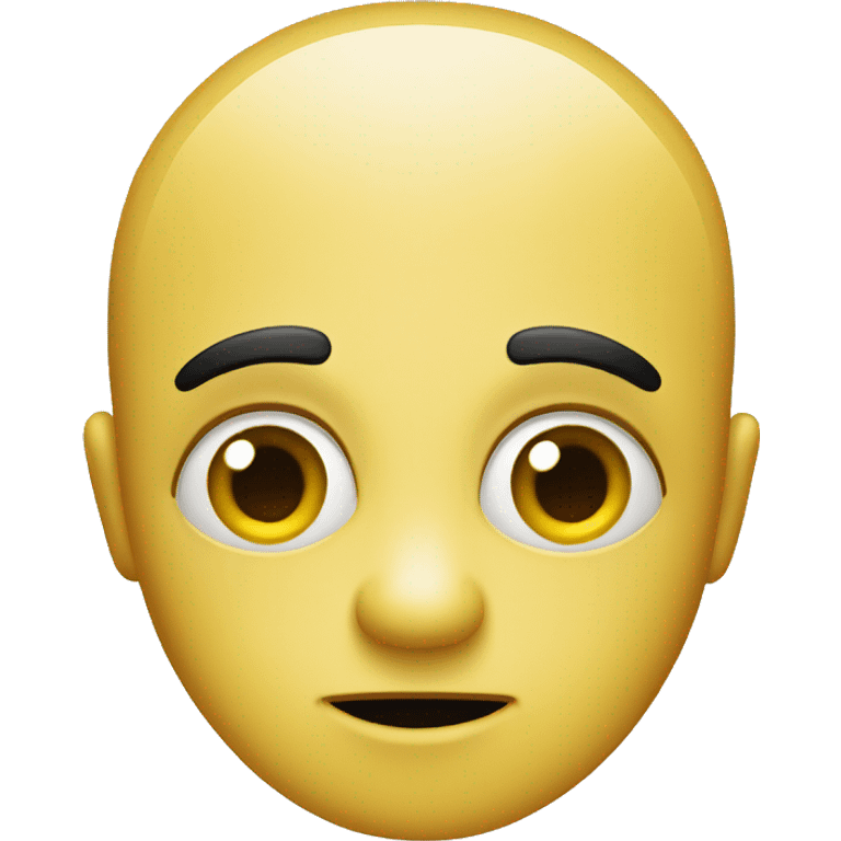 Yellow face with face expression like “Sheeesh” emoji