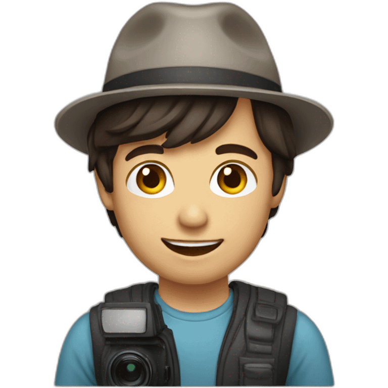 Male Photographer brunette emoji