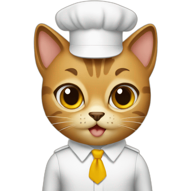 gato con pelaje cafe emoji