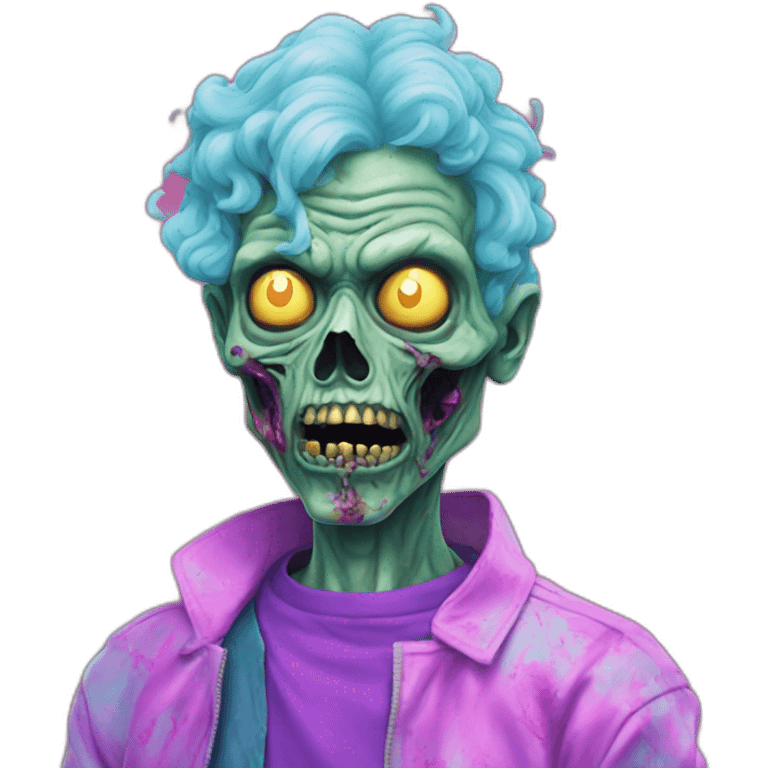 Vaporwave zombie person  emoji