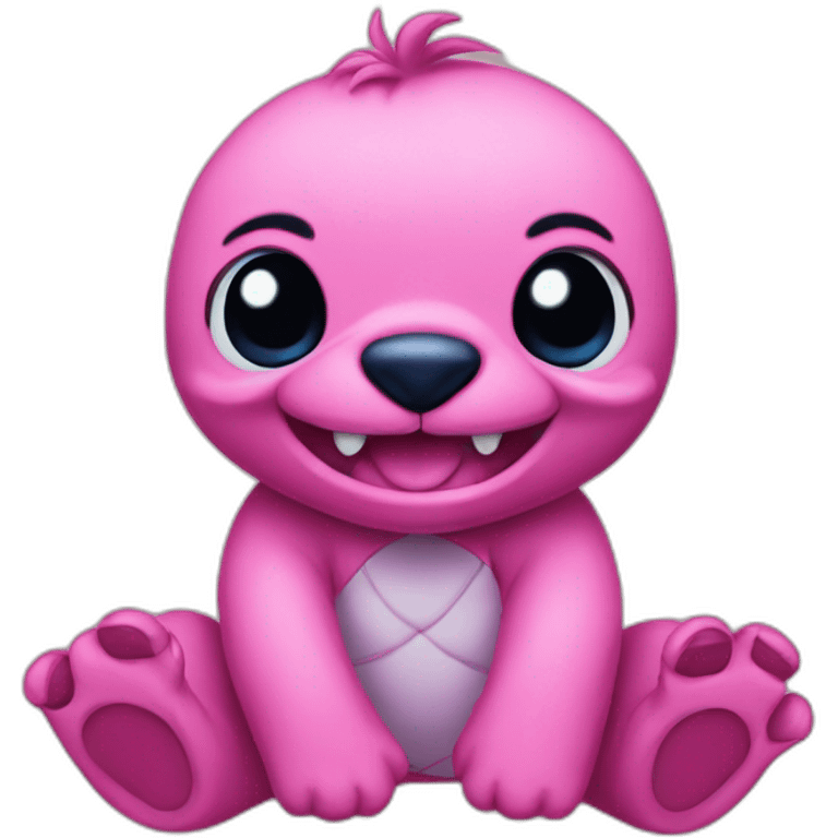 Stich pink emoji