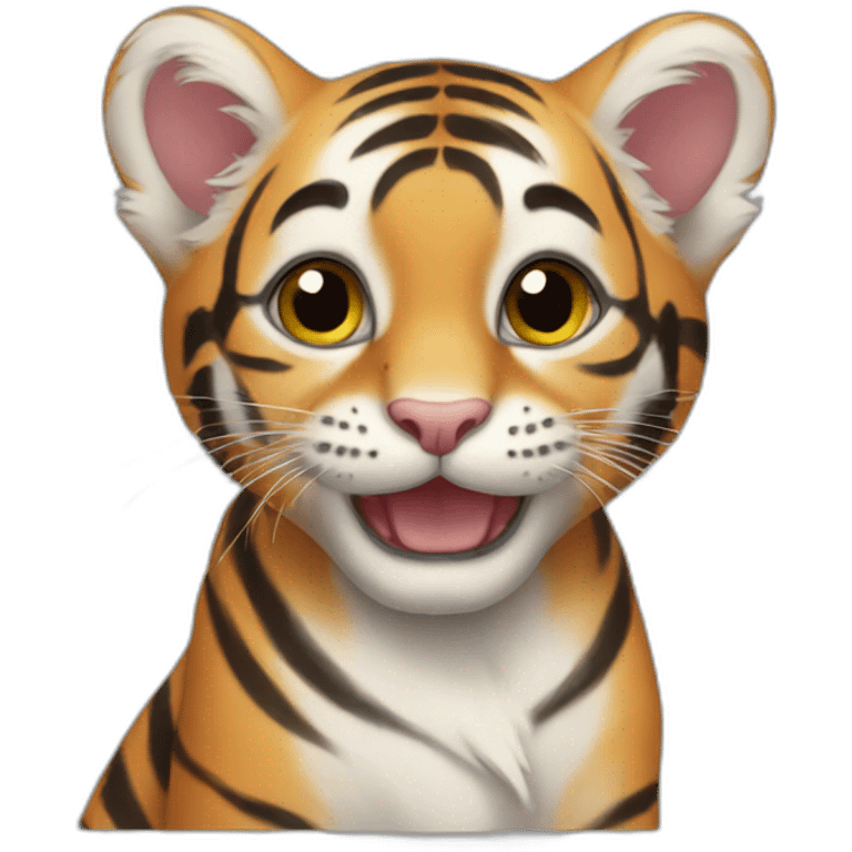 Tiger kitten emoji