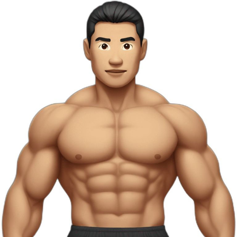 muscular asian man emoji