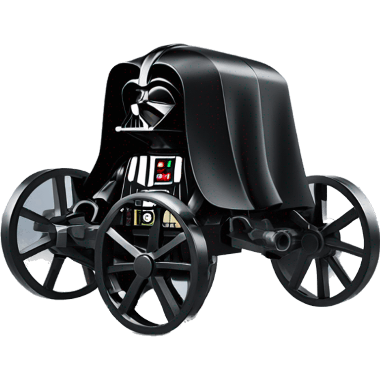 Darth Vader’s Lego horse-drawn 4 wheel caravan  emoji