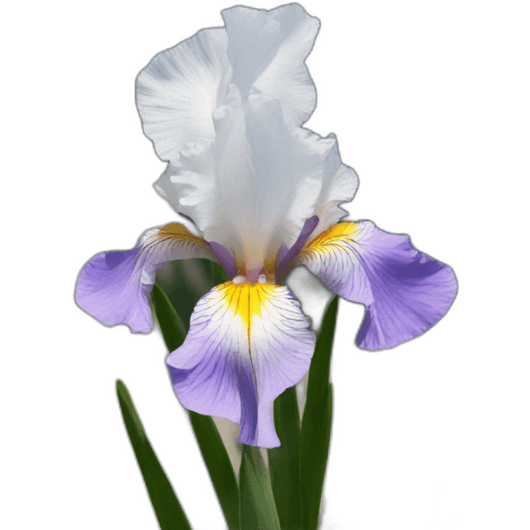 Iris flower on mount Olympus emoji