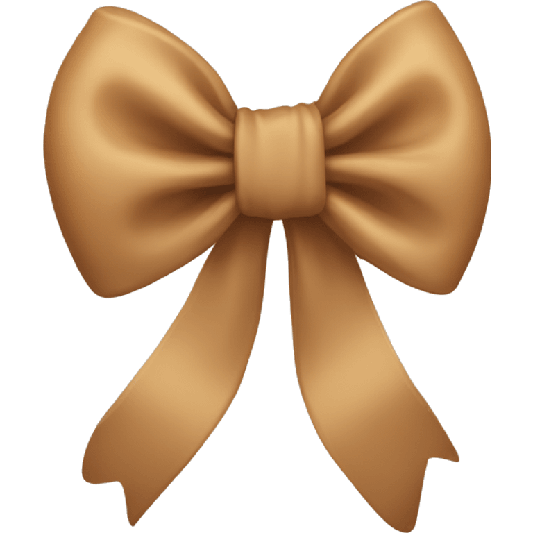 tan bow emoji