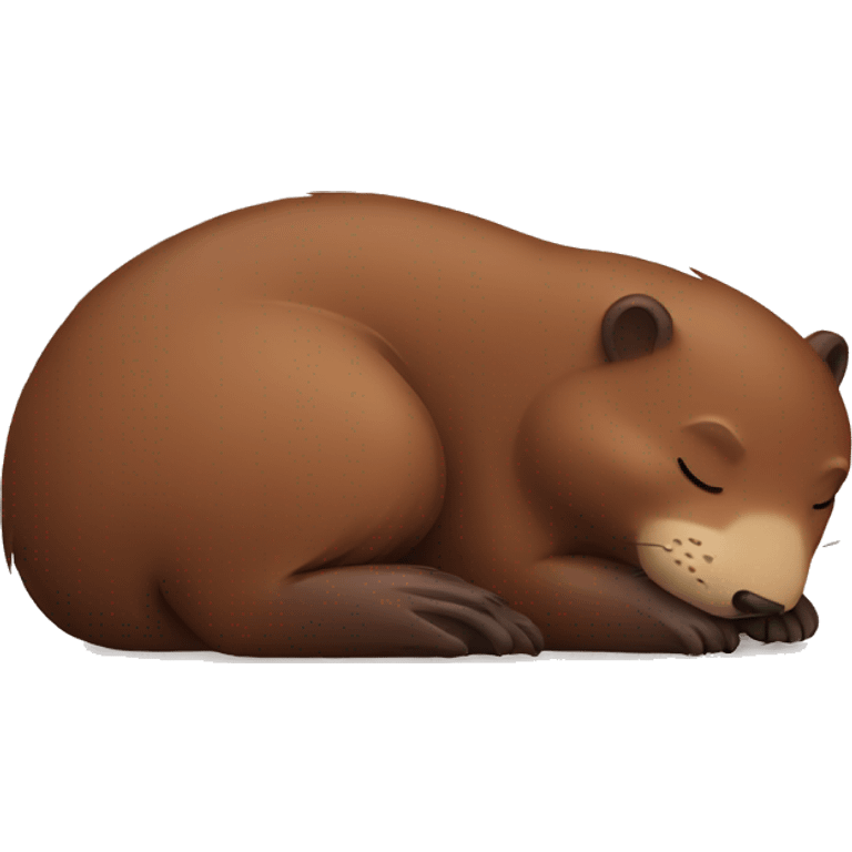 Sleeping beaver  emoji