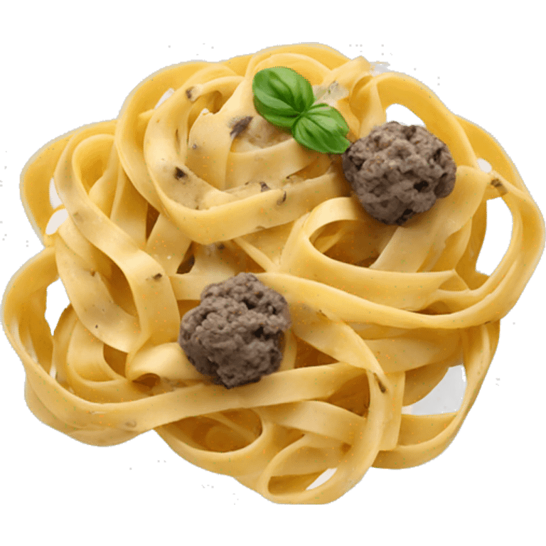 tagliatelle with truffle  emoji