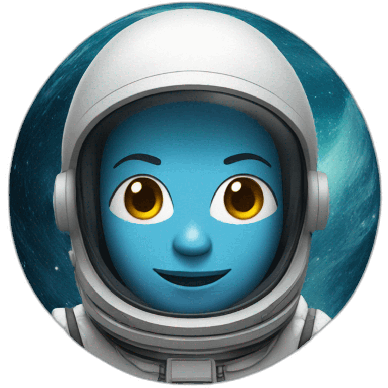 Un astronaute dans l'espace  emoji