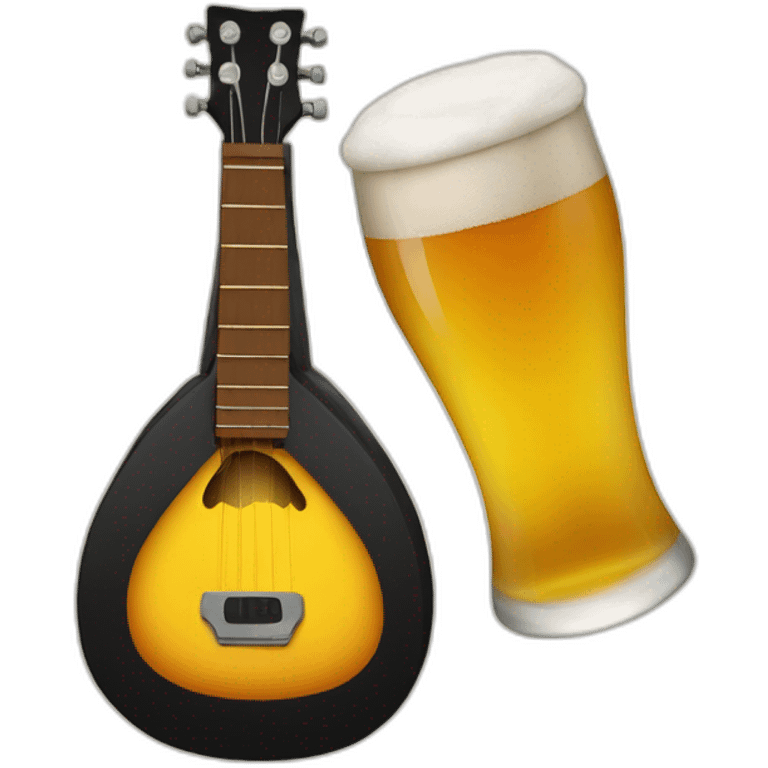 beer and music emoji