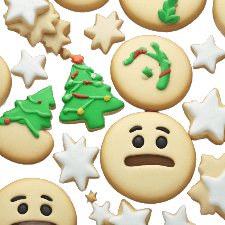 Christmas sugar cookie emoji