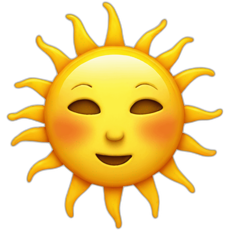 sun with only one eye emoji