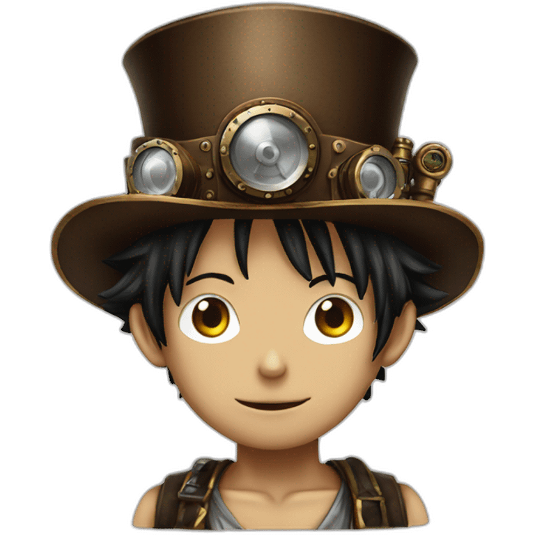 steampunk Luffy emoji