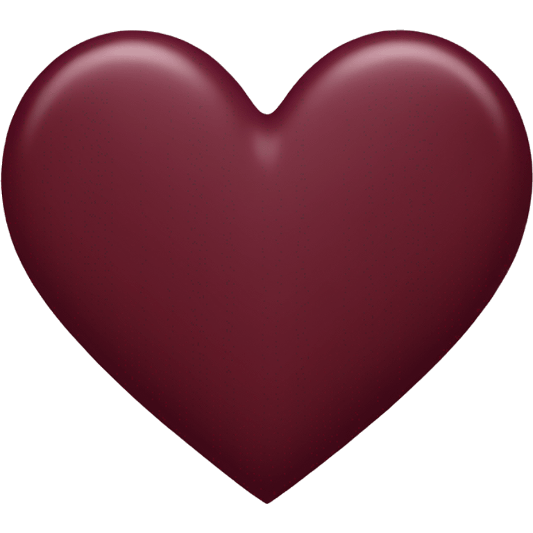 burgundy heart  emoji