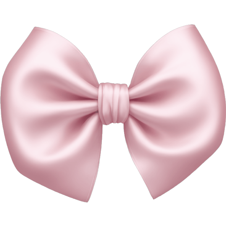 light pastel pink silk bow  emoji