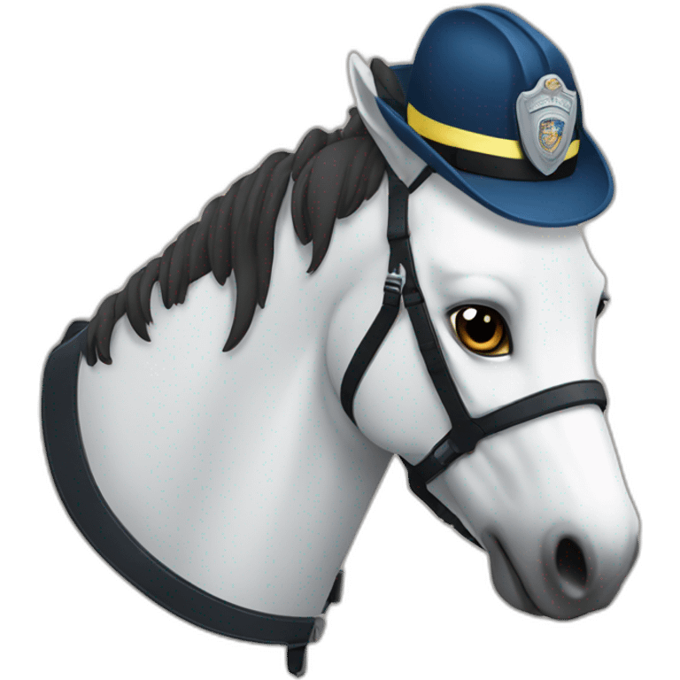 Caballo policía  emoji