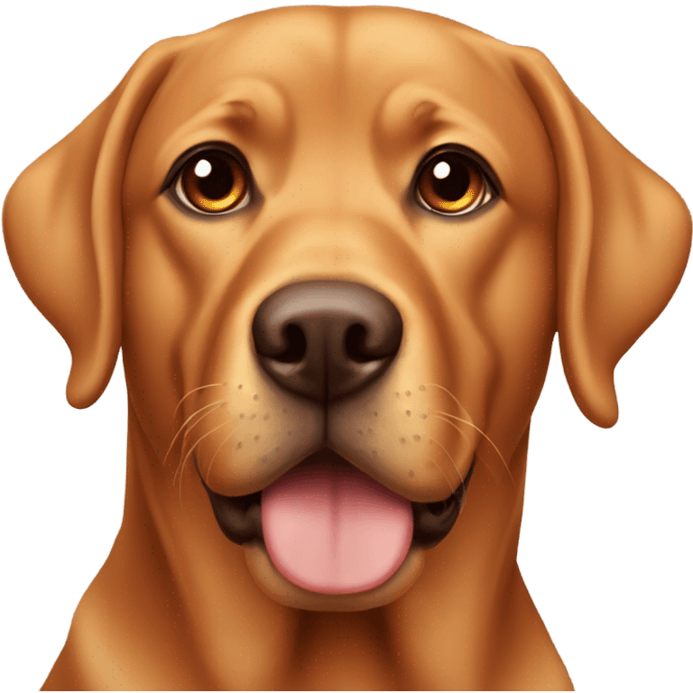 Golden red lab with brown eyes  emoji