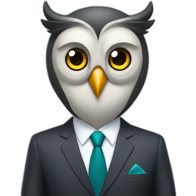 owl with ceo suit emoji