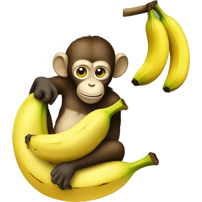 Banana sitting on a monkey  emoji