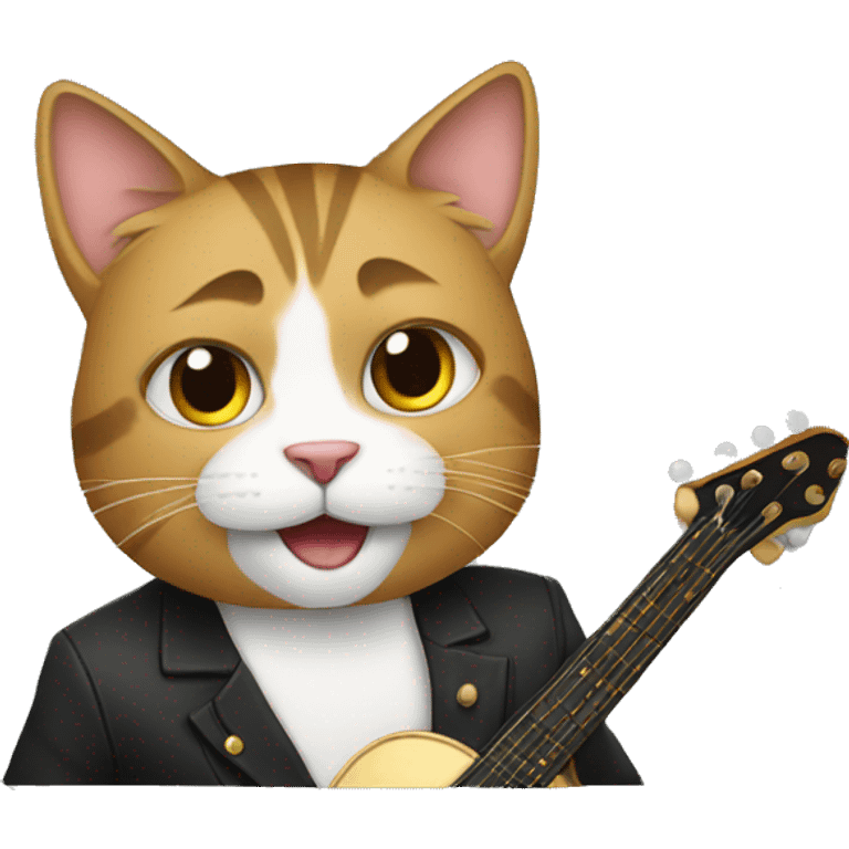 Musician cat emoji